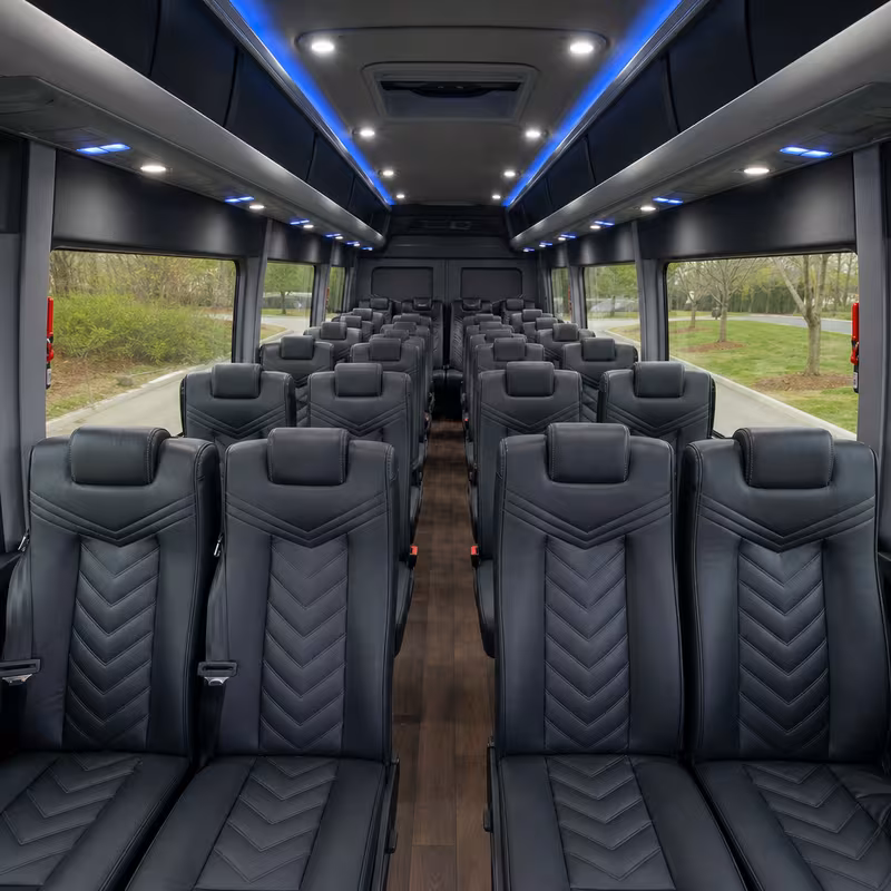15-35 Passenger Minibus Interior