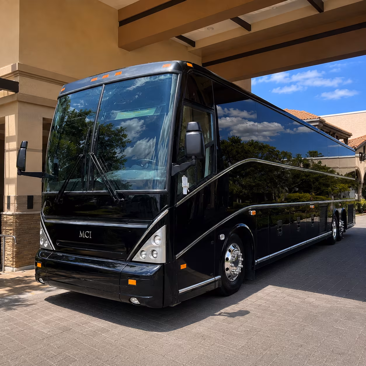 Brooklyn Airport Shuttle & Transportation party bus exterior