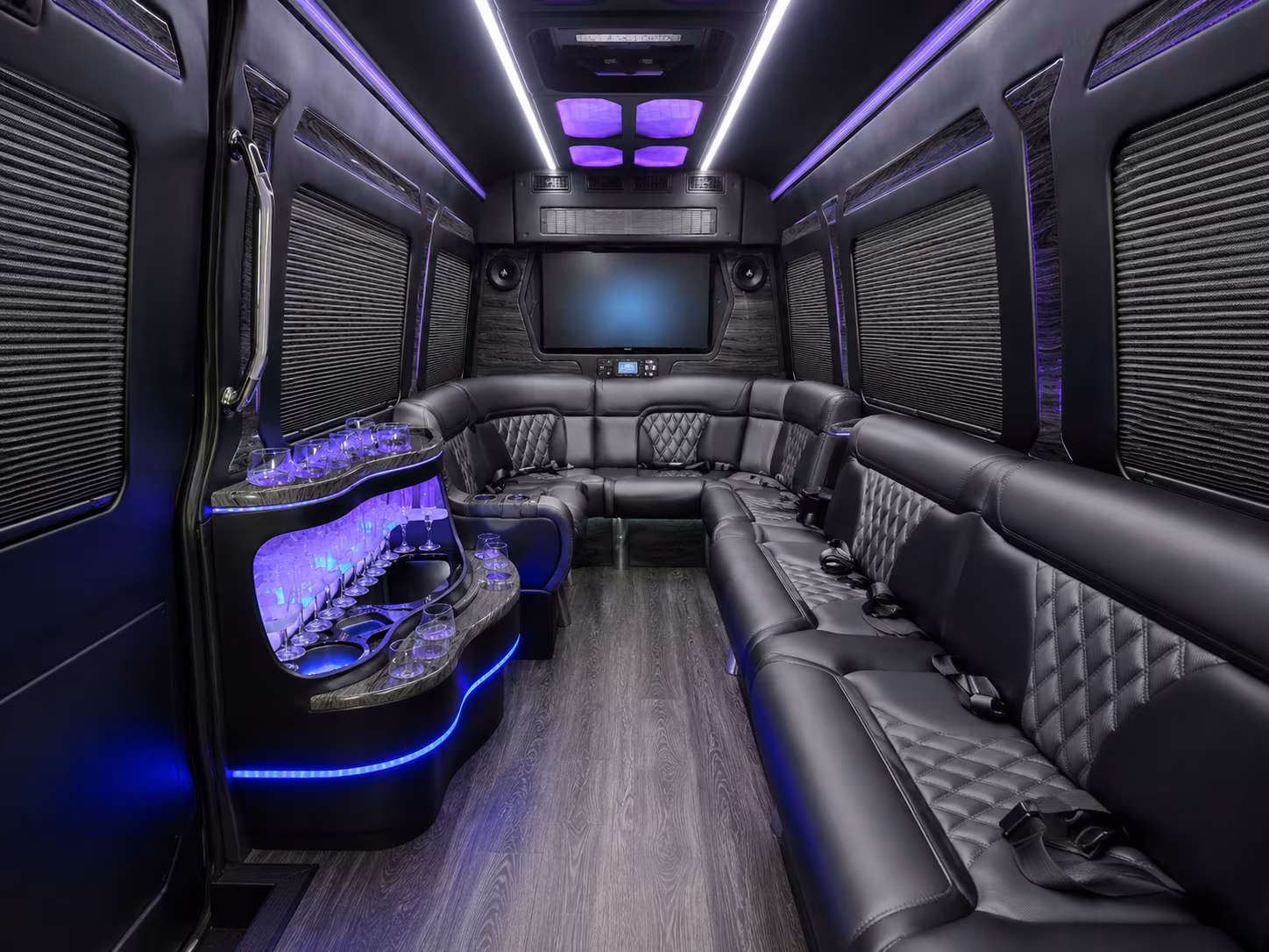 Brooklyn Airport Shuttle & Transportation party bus exterior