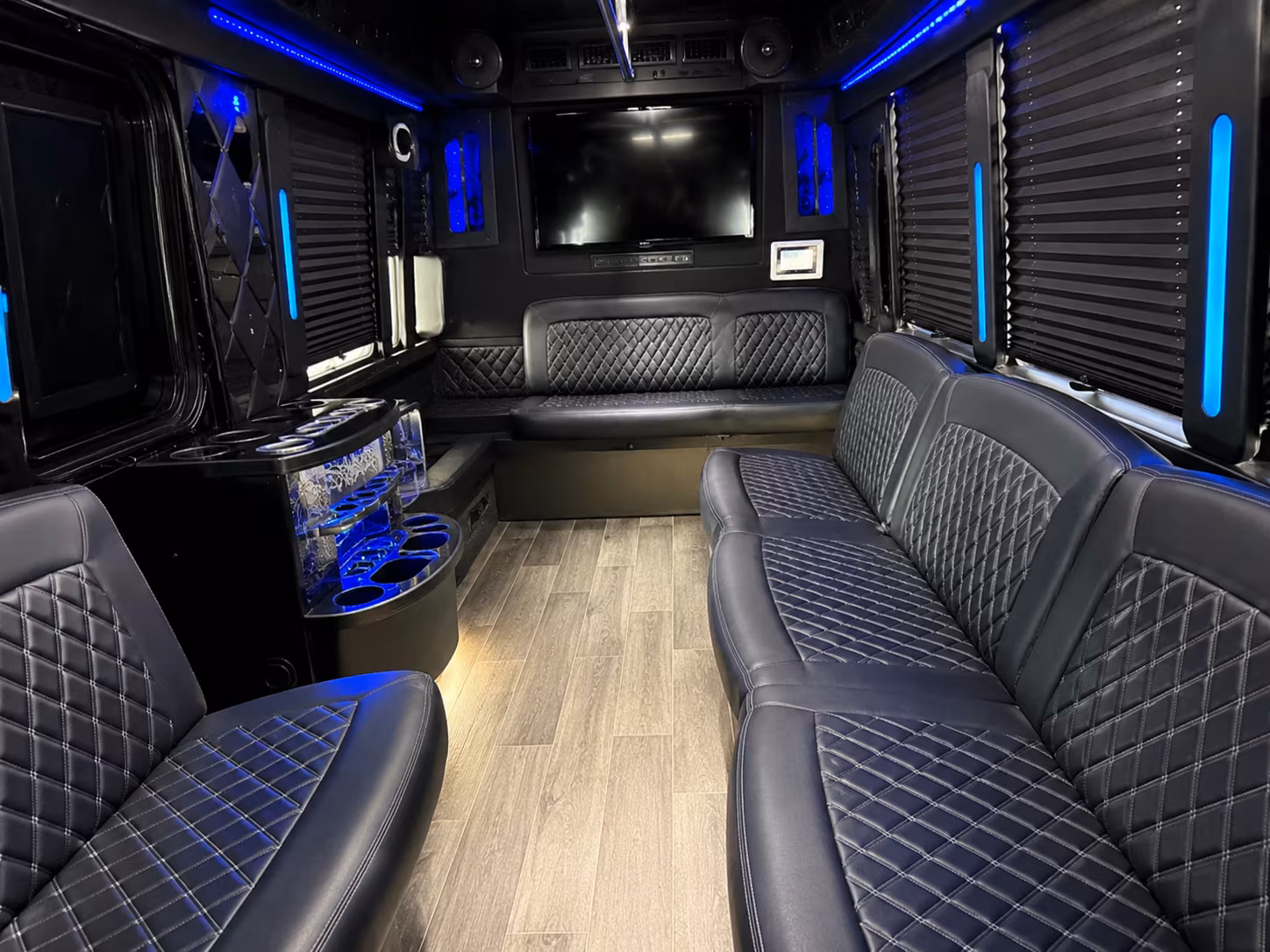 Brooklyn Birthday, Sweet 16, & Quinceañera Transportation party bus exterior