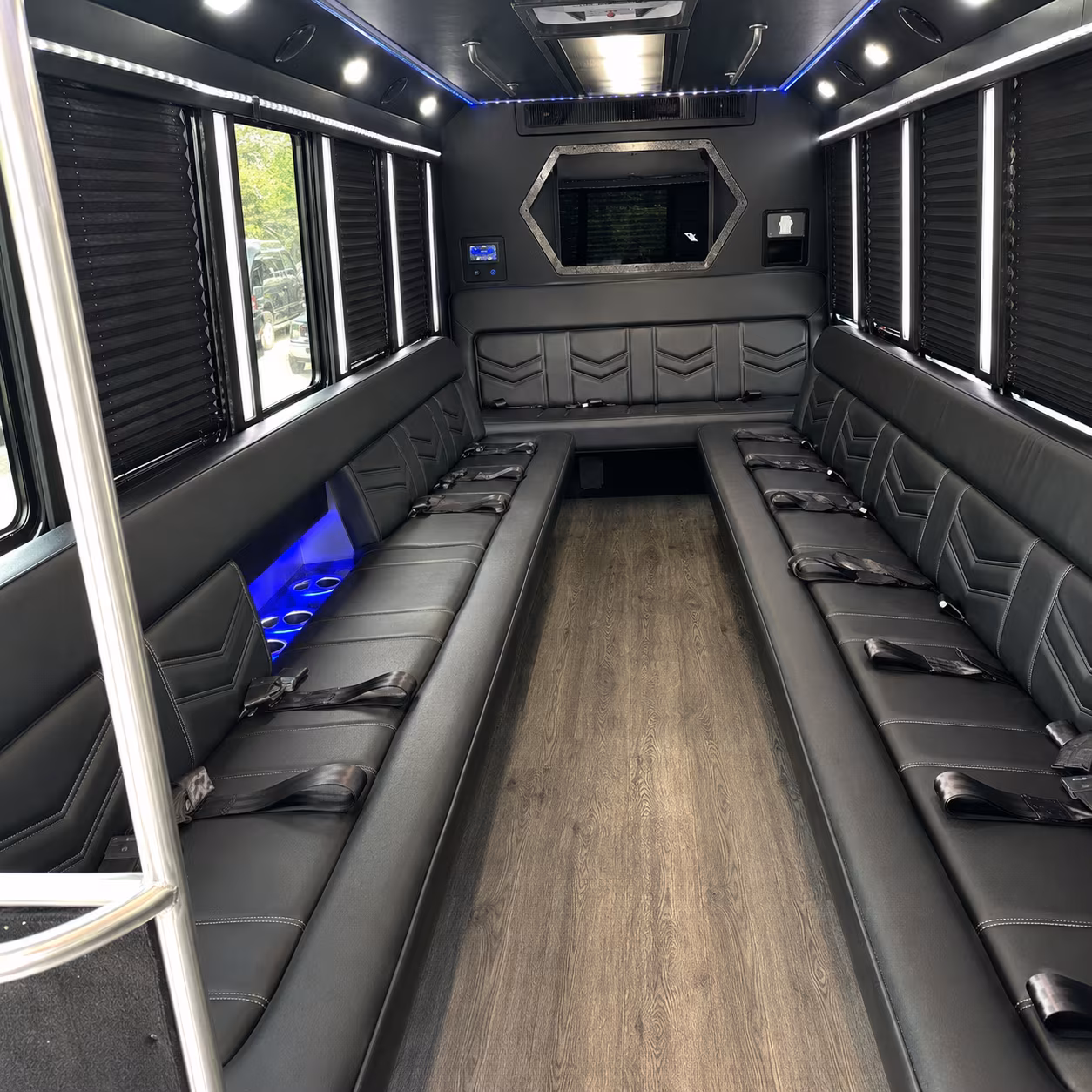 Brooklyn Private Event Transportation party bus exterior
