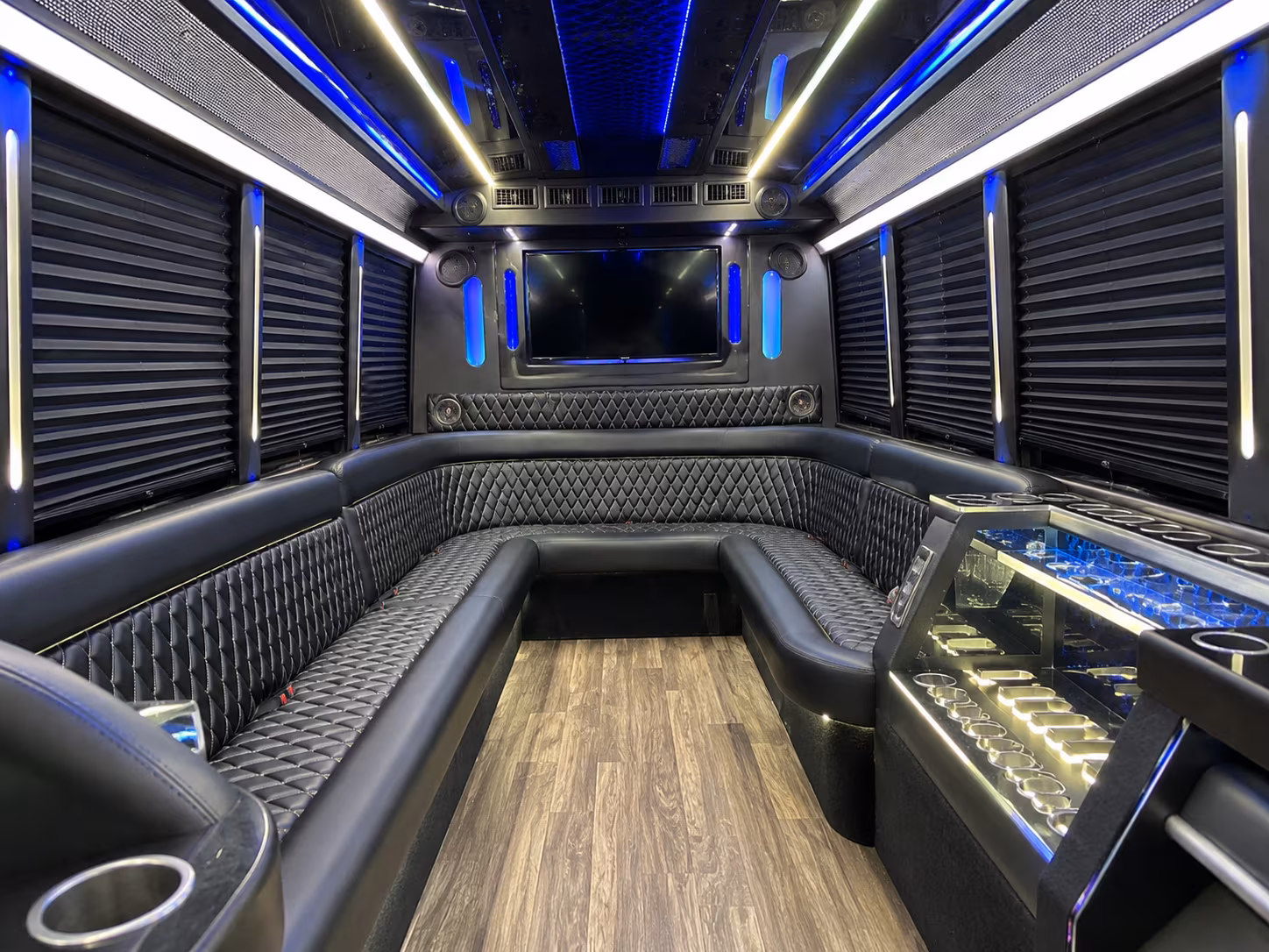 Brooklyn Private Event Transportation party bus exterior