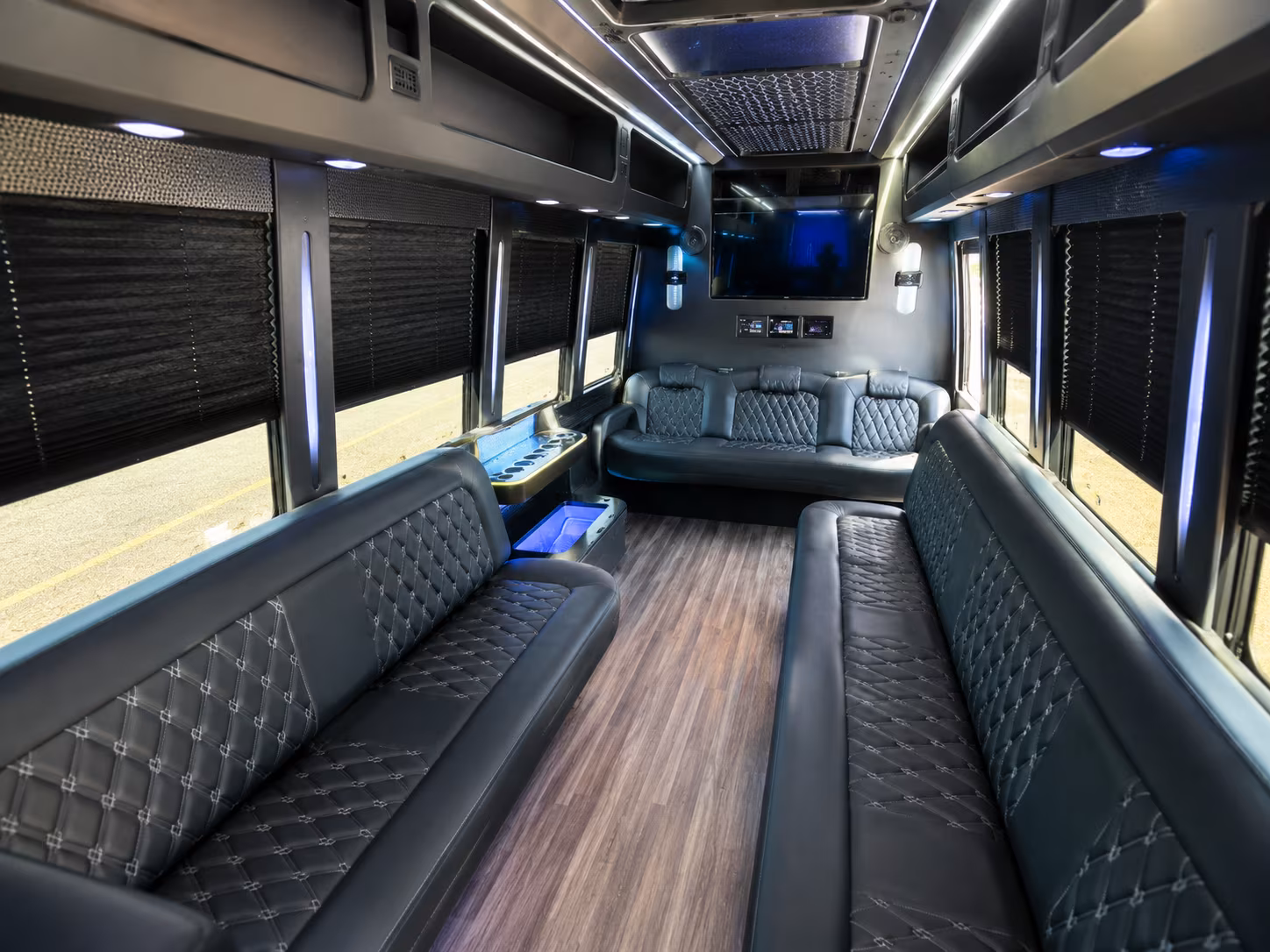 Brooklyn Private Event Transportation party bus exterior