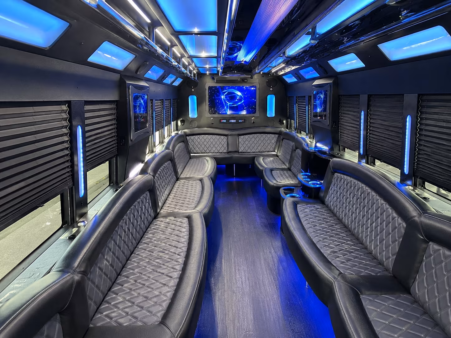 Brooklyn Private Event Transportation party bus exterior