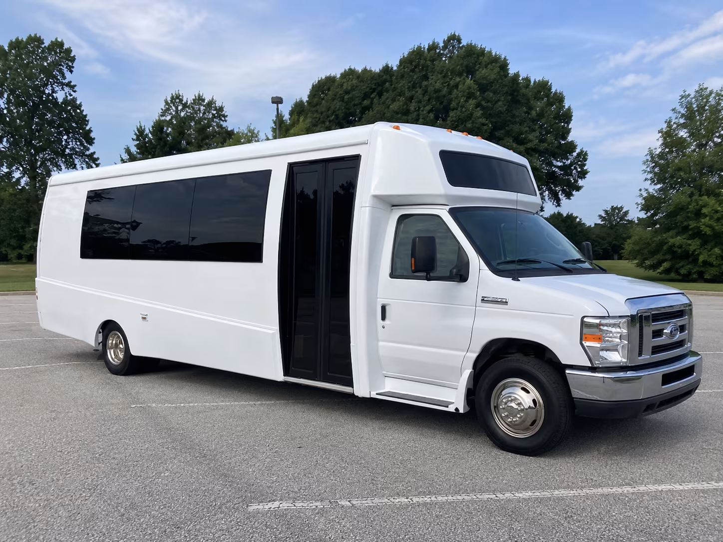 Brooklyn Wedding Transportation party bus exterior