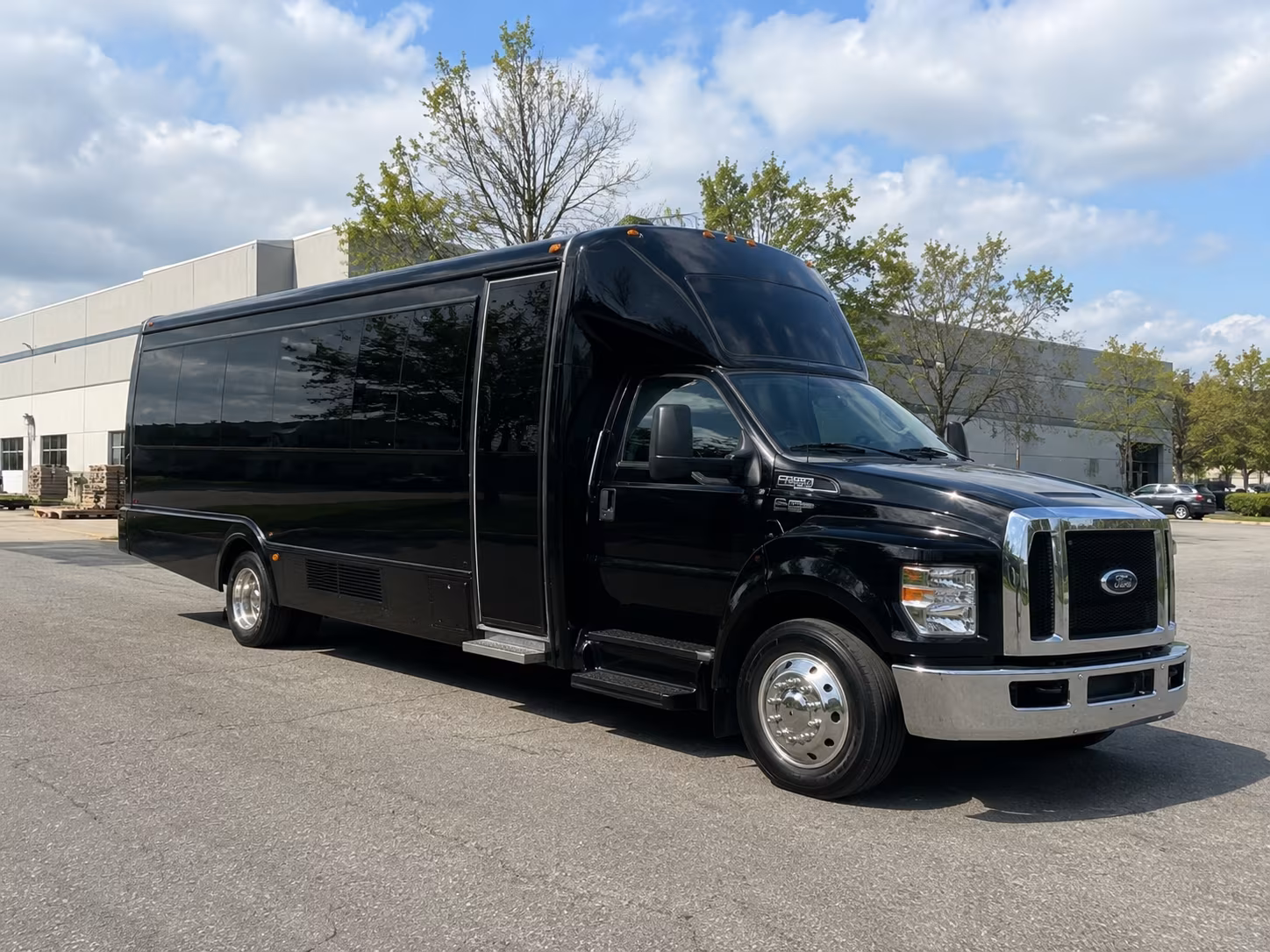 Brooklyn Wedding Transportation party bus exterior