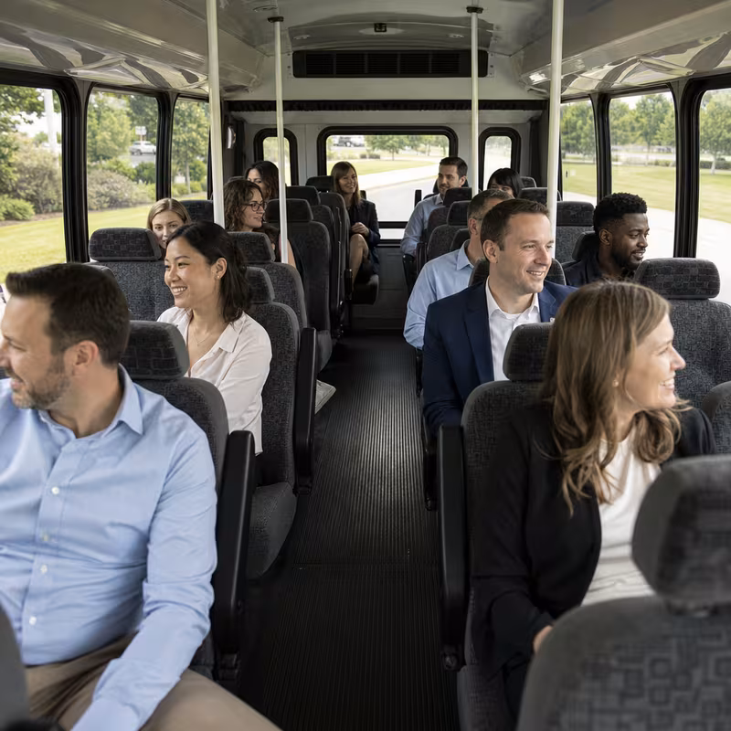 Black Mercedes Sprinter van staged for an Brooklyn Corporate Transportation group