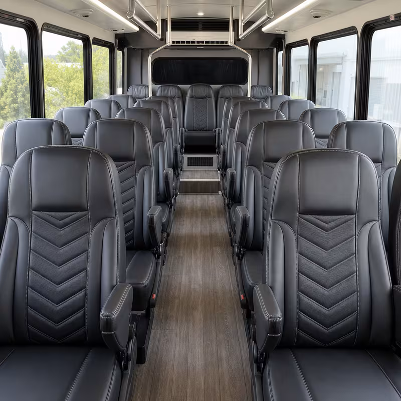 15-35 Passenger Minibus Interior