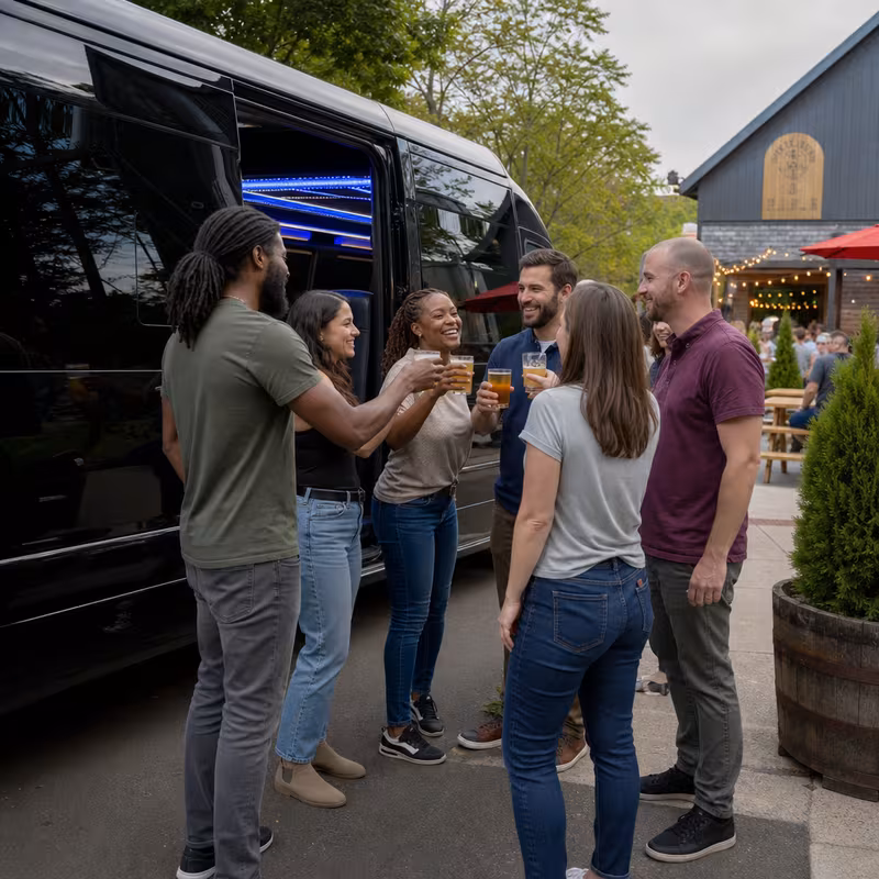 Brooklyn Winery & Brewery Tour Transportation fleet vehicle